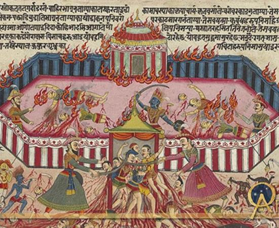 Illustration of Mahabharata (Public domain)