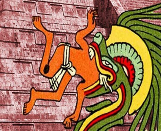 Quetzalcoatl – Public Domain, and El Castillo at Chichén Itzá – CC BY-SA 4.0
