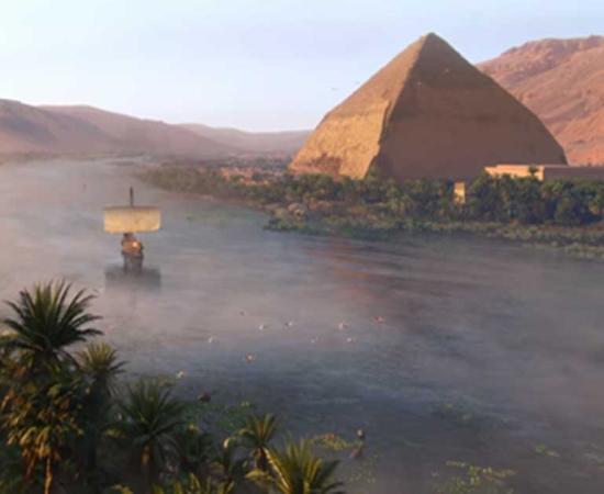 Digital reconstruction of the Nile River from Assassin’s Creed Origins. 