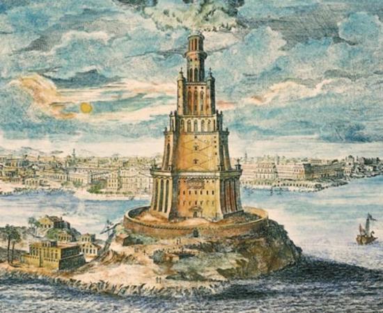 The Pharos of Alexandria by Fischer von Erlach
