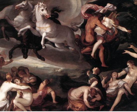 The rape of Persephone. 