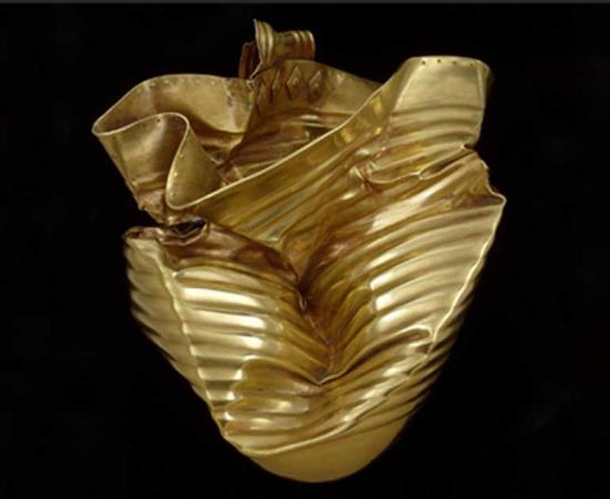 A photograph of the Ringlemere Gold Cup.