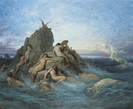 Oceanides, Gustave Dore (1860-1869).