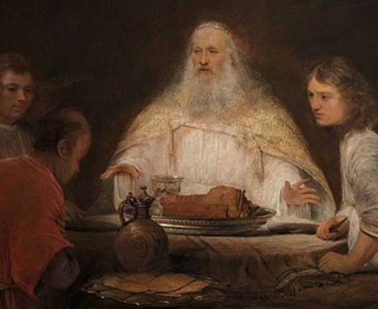 ‘Abraham and the Angels’ by Aert de Gelder 