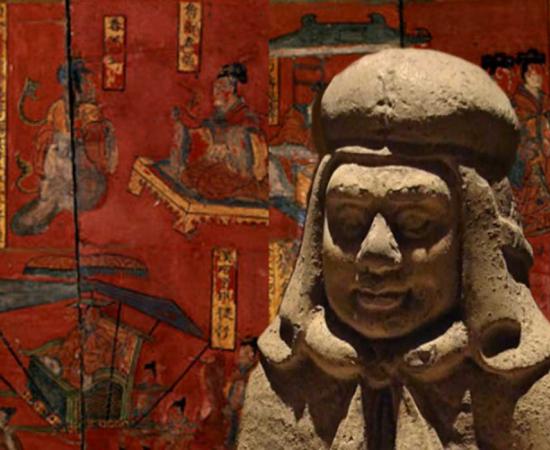 Detail of a figure of a Xianbei warrior. (Editor at Large/CC BY SA 2.5) Background: Filial sons and virtuous women in Chinese history, a lacquer painting over a four-panel wooden folding screen; from the tomb of Sima Jinlong in Datong, Shanxi province, dated to the Northern Wei Dynasty (386–534 AD)