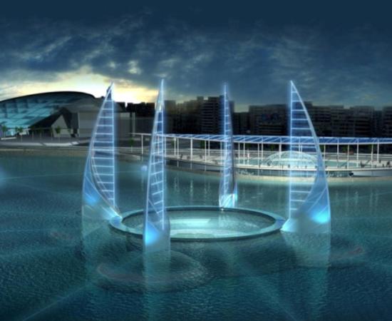 The ambitious proposed design of the planned underwater antiquity museum set for the Bay of Alexandria, Egypt