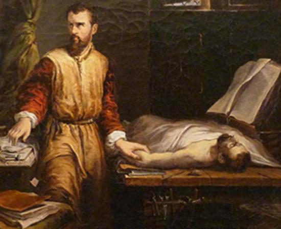 ‘Ambroise Paré and the examination of a patient’ by James Bertrand. Source: Ji-Elle/ CC BY SA 3.0
