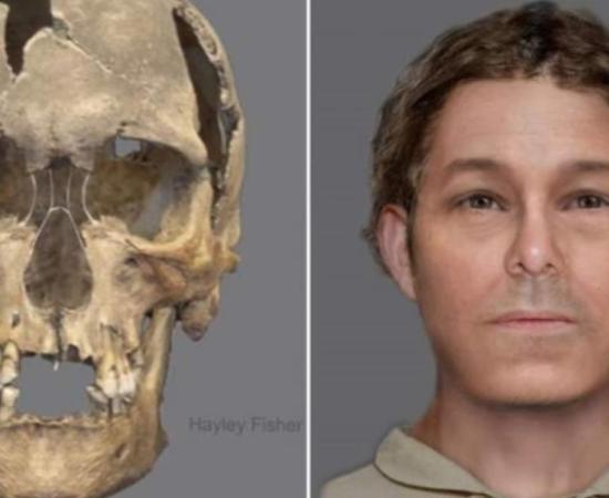 The skeleton of a man believed to have been in his fifties was discovered near a gibbet used to execute criminals. 