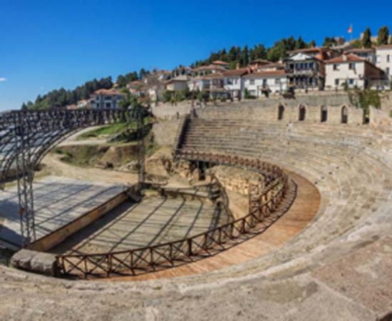 Ancient roman theater in Ohrid in Macedonia           Source: Frankix / Adobe Stock