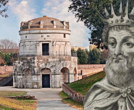 The Mausoleum of Theodoric the Great bears testament to the peace between the Romans and Goths of Ravenna during his reign. Source: ermess / Adobe Stock and Public domain.