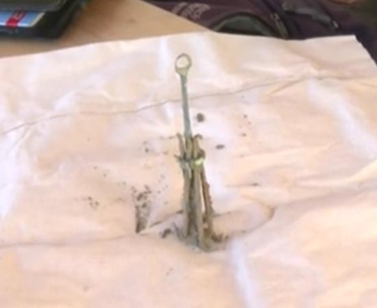 The mechanism or instrument found in Thracian Temple in Bulgaria.