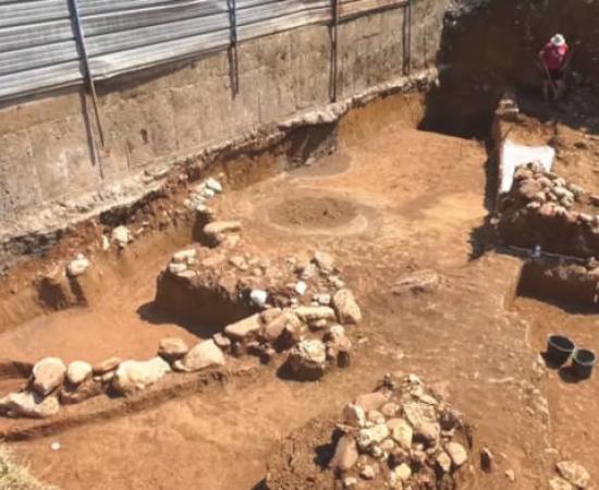 Thracian royal palace excavation site in Vratsa, Bulgaria