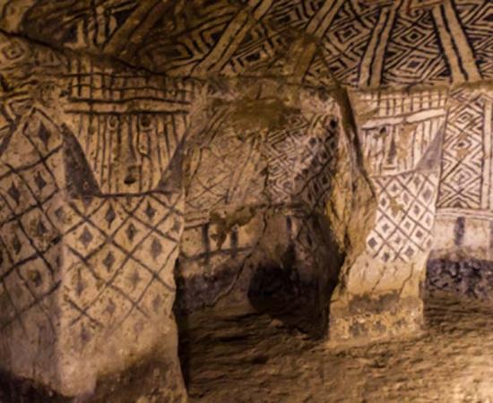 Decoration of an ancient tomb in Tierradentro 	Source: Matyas Rehak / Adobe Stock