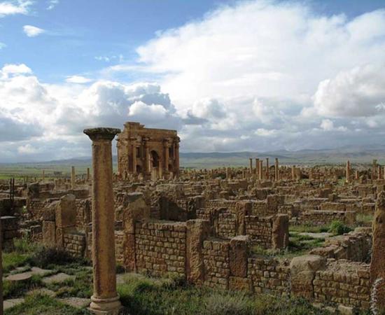 The ruins of Timgad.