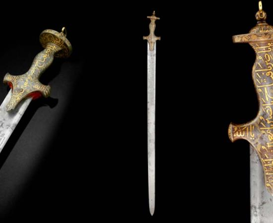 The Bedchamber Sword of Tipu Sultan (reg. 1782-1799), SOLD for $17.5 million. Source: Bonhams Auctioneers	