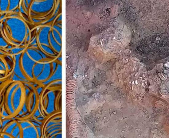 An unusual Tiszapolgár culture grave filled with gold rings and beads is shedding new light on this Late Neolithic (Copper Age) culture of the Romanian region. Source: Tarii Crisurilor Museum