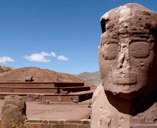 Tiwanaku (Tiahuanaco), Pre-Columbian archaeological site, Bolivia	Source: worldwonders / Adobe Stock