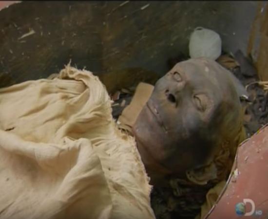 Tjuyu was discovered in 1905 with blond hair.