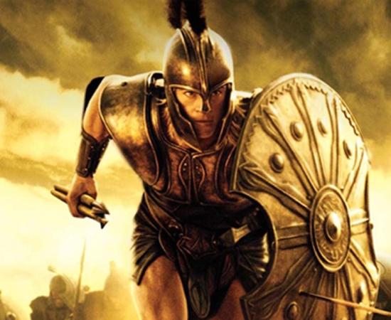 Scene from the movie, Troy, loosely based on Homer’s Iliad. (Troy)