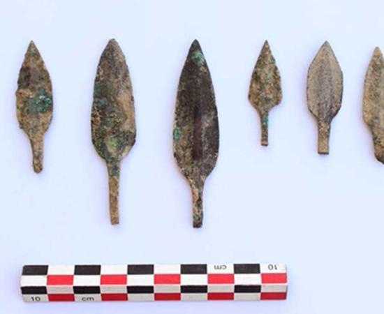 Around 3000 arrowheads were found amongst the hoard.
