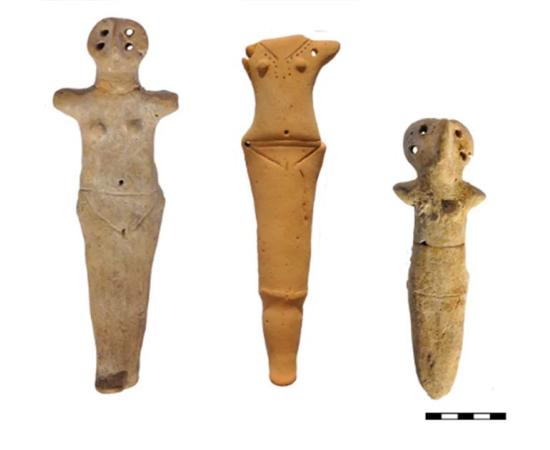 Female figurines dating back to the Cucuteni-Trypillian Culture unearthed at Verteba Cave. Source: Mykhailo Sokhatskyi