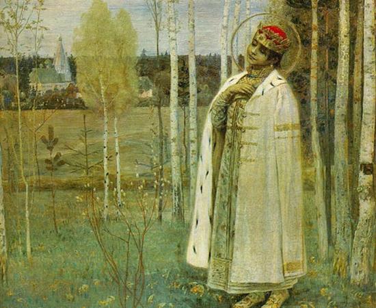 Tsarevich Dimitry by Mikhail Nesterov. (1899) 