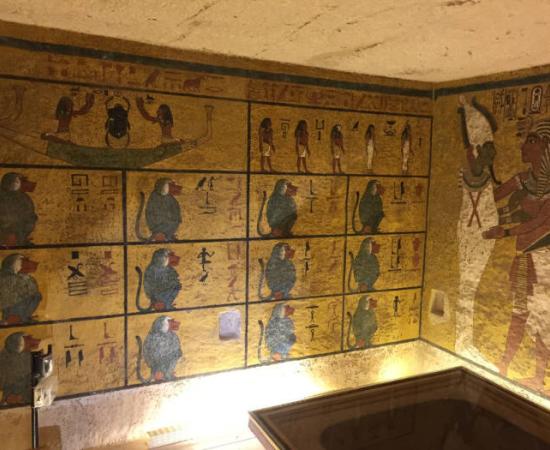 Tutankhamun's burial chamber.