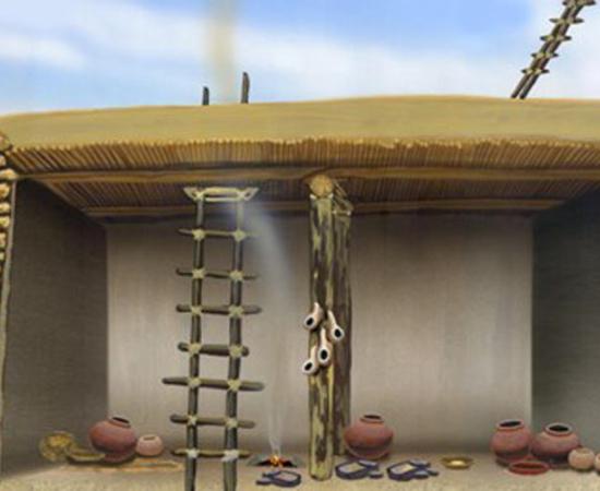 This is what a Tuzigoot National Monument Sinagua living space would have looked like. This room is on display in the site’s excellent museum. Source: National Parks Service