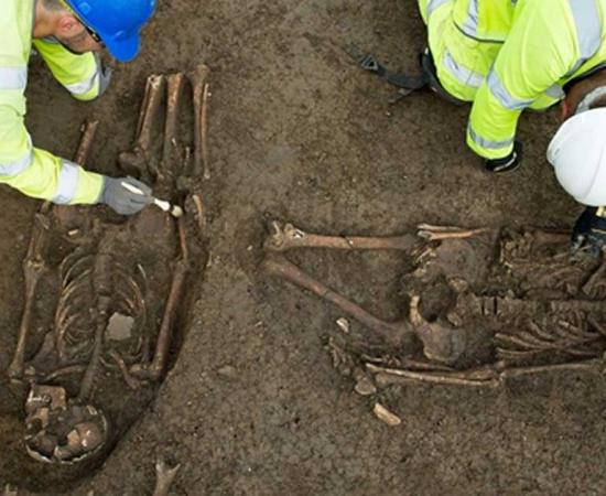 Two graves with mutilated skeletons found