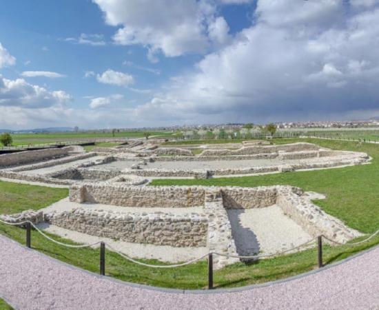 Ulpiana, the archaeological site in Kosovo. 