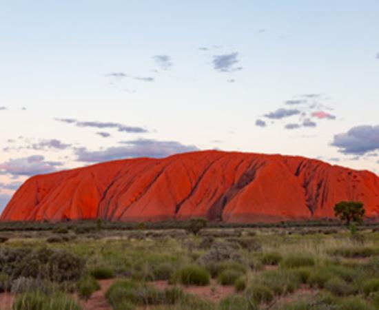 The Uluru sacred site in Australia