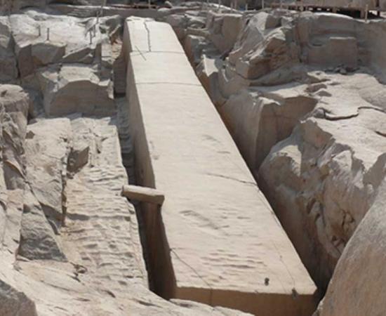 A photo of the Unfinished Obelisk at Aswan