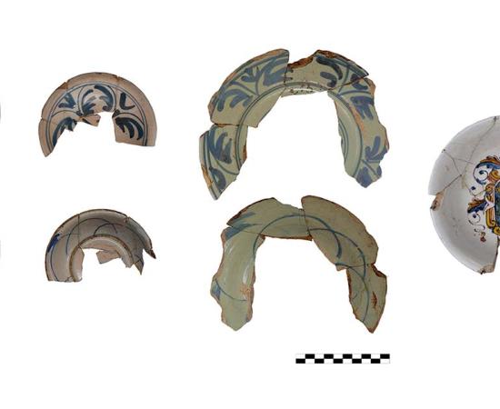 Selection of urine flasks and bottles found at the disposal site at the Ospedale dei Fornari. Source: Caesar’s Forum Project/Antiquity Publications Ltd