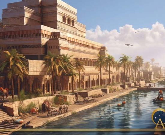 Archaeologist Dr Van Ess speculate a third of Uruk was covered in gardens and canals on stead of streets were used. AI generated ( Rick / Adobe Stock)