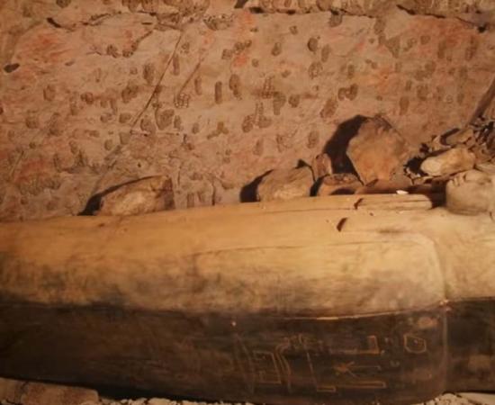 The undecorated tomb KV64. Source: YouTube Screenshot / Smithsonian Channel.