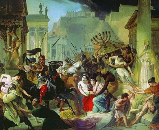 During the sack of Rome by the Vandals in the 5th century AD, the Vandals took hostages include Roman Emperor Petronius Maximus’ wife. 