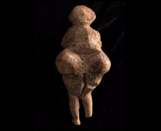 Back view of the recently discovered ‘Venus’ figurine. 