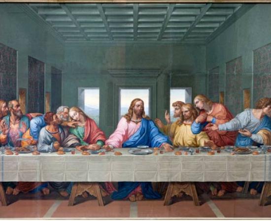 Vienna – Copy of Mosaic of Last supper by Leonardo da Vinci. Source: Renáta Sedmáková/Adobe Stock