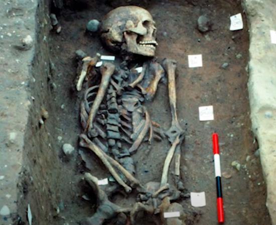 Repton Viking Burial. Source: YouTube Screenshot / History Hit.