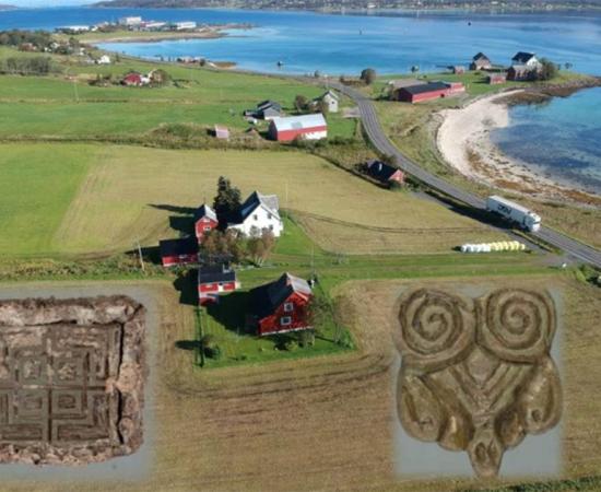 Artifacts discovered by Tor-Kjetil Krokmyrdal at Sandtorg farm, believed to have once been a Viking trading station, include objects of Eastern origin (on the left) and from the British Isles (on the right). Source: Julie Holme Damman, The Arctic University Museum of Norway and Tor-Ketil Krokmyrdal.
