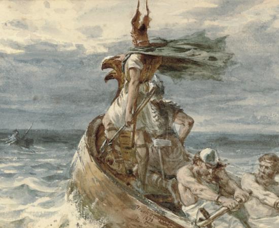 Painting, Vikings Heading for Land by Frank Dicksee