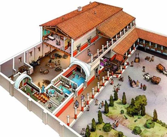 Virtual reconstruction of Villa Romano de Toralla 