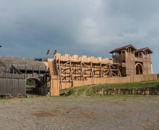 Reconstruction of Roman amphitheatre, Viminacium             Source: smoke666/ Adobe Stock