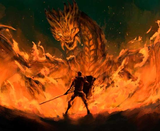 The Saga of the Völsungs features Norse hero Sigurd hunting the dragon Fafnir. Source: Wachirawit / Adobe Stock