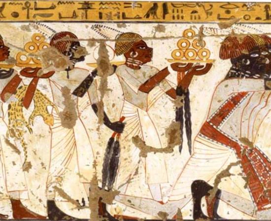 Wall scene from the tomb of Huy