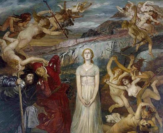 Detail of ‘Walpurgisnacht’ (Walpurgis Night) by Fritz Roeber.