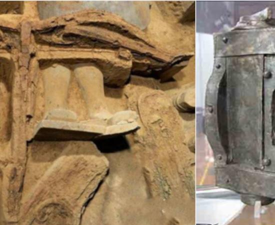 Ancient war machine artifacts montage.