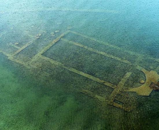 The submerged St. Neophytos Basilica, Nicaea, Turkey.