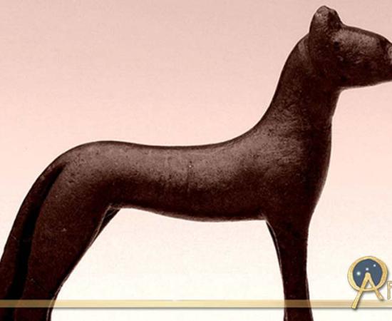 Bronze statuette of the funerary deity, Wepwawet; design by Anand Balaji 