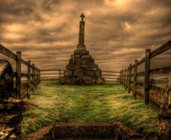 Example of a monument for an accused witch – “Maggie Wall burnt here 1657 as a Witch.” Source: Alan Weir/CC BY 2.0